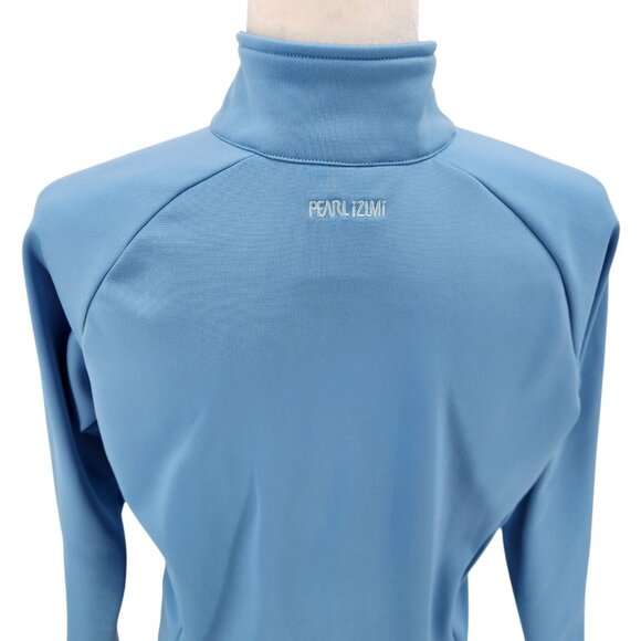 Vintage Pearl Izumi Womens Small Jacket Zipper Blue Pockets Fleece Backing Cycle - Picture 11 of 11